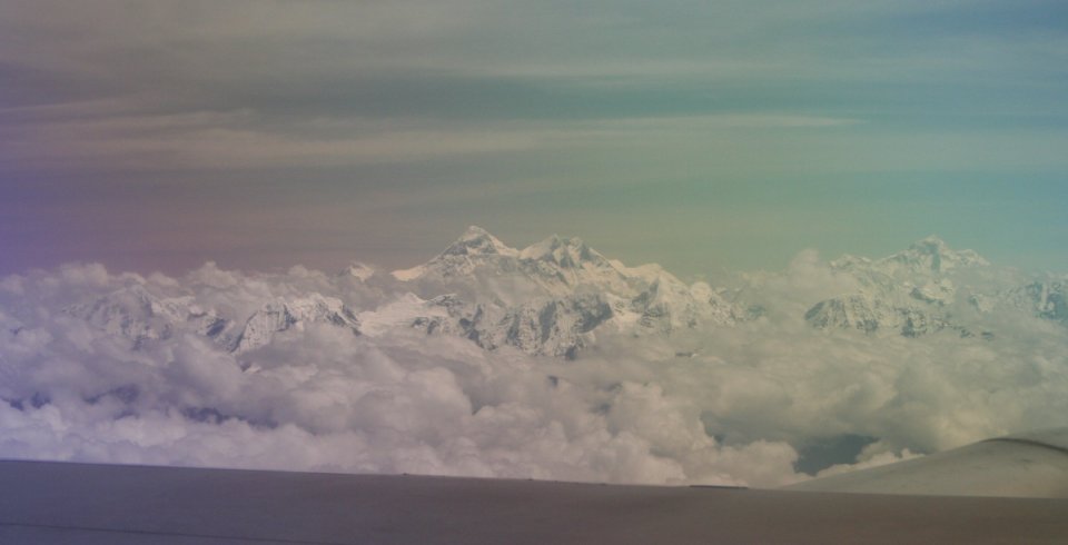 Flying past Everest