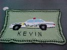 Linda Gelb's finished sheriff's patrol car afghan