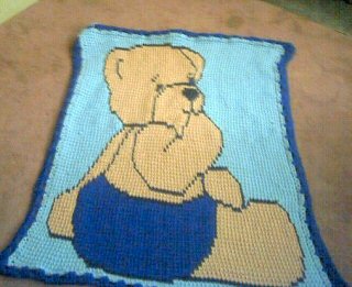Erica's completed Baby Bear Afghan