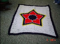 Kathy Moores' completed afghan