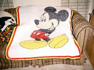 Linda Waddell's completed Afghan