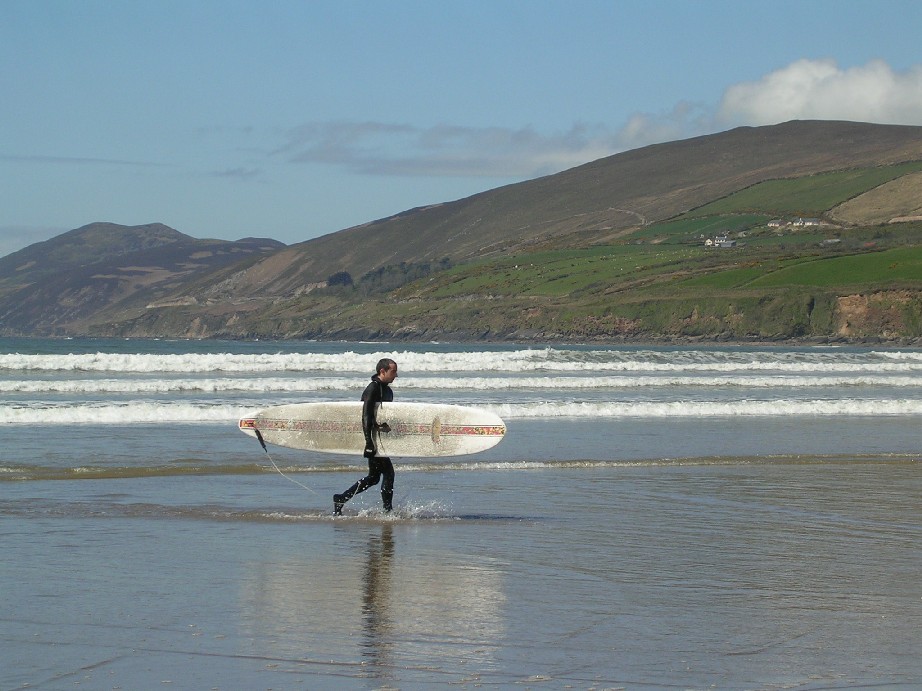 Surfer on Inch Strand