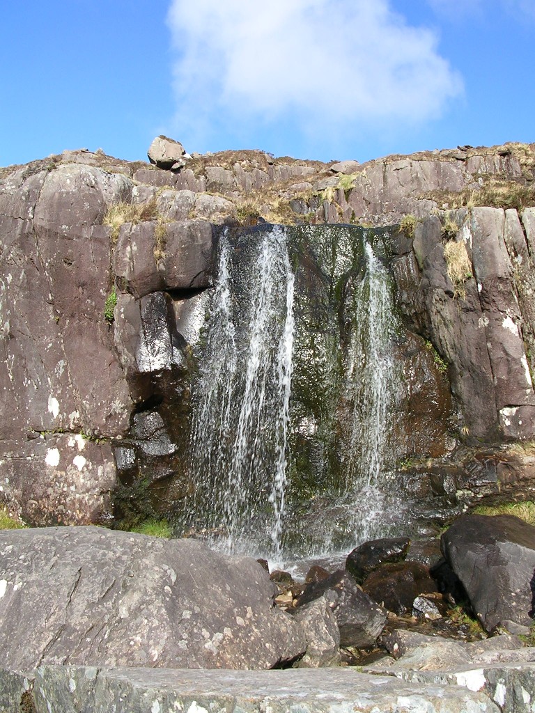 Roadside waterfall