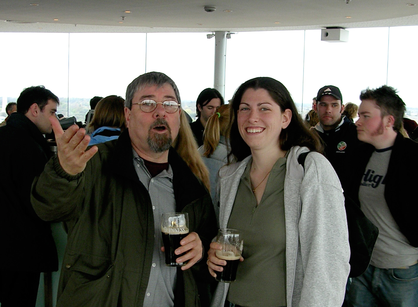 Julia and LD at Guinness Storehouse