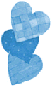 Three Blue Hearts
