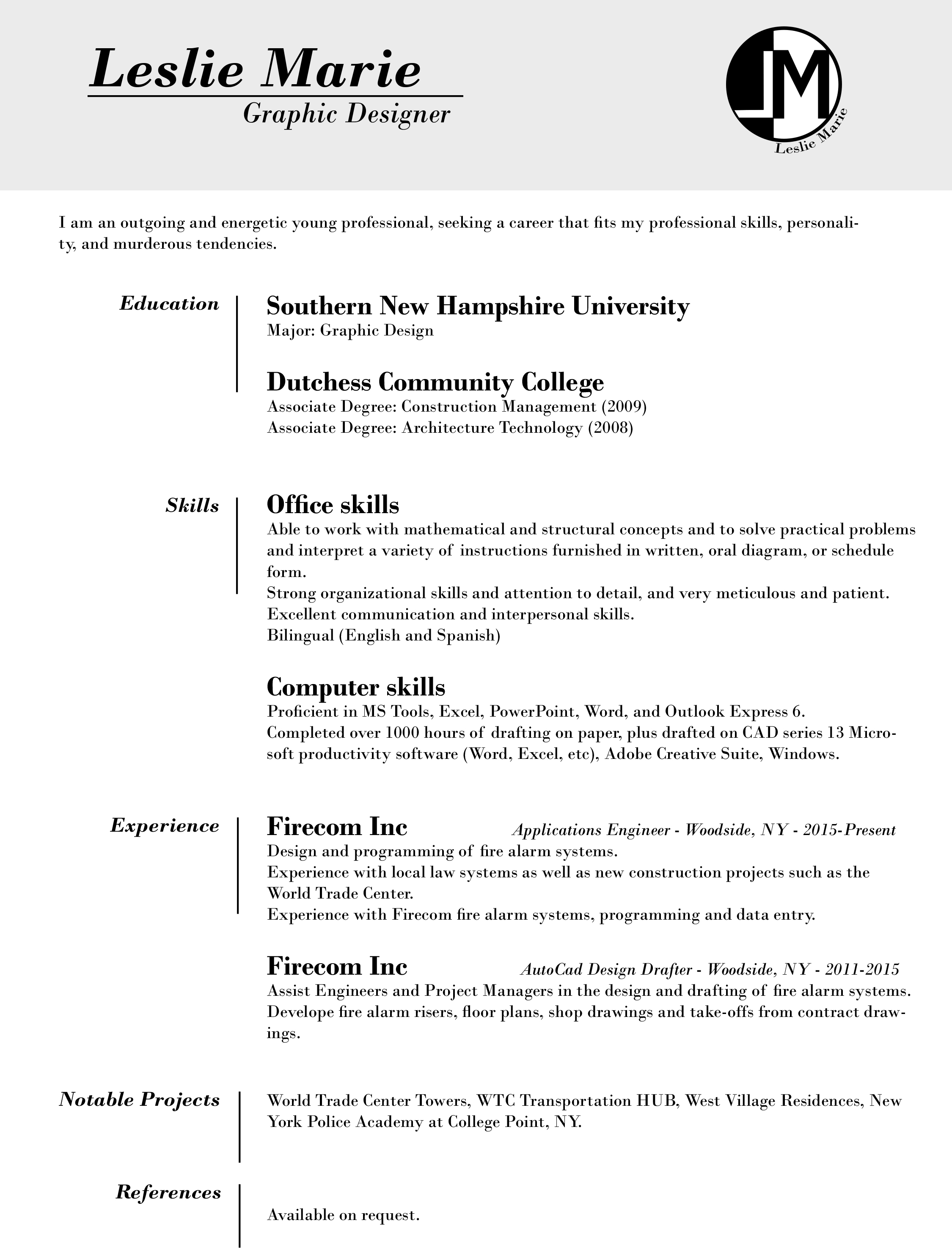 resume