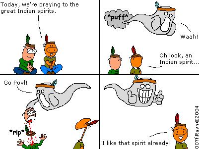 Someone once noted that Max shoul've said "that's the spirit" in the final frame.
