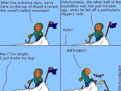 This episode marks the first time Povl survives a strip!