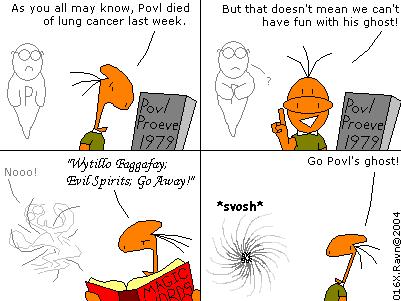 Spooky stuff! This strip was so easy to make I just had to make another one that week.