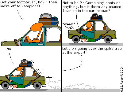 The car looks way too small for Max (where does he keep his legs???) but I think I got away with it OK.