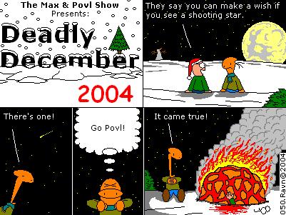 Another one of my favourite strips ever. The joke works, the artwork is beautiful, especially for the meteor and the moon in frame 2!
