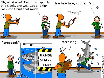 Man, those sharks look psychotic! I want one!