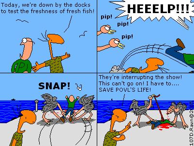 All very well, but what about the poor crew on the ship in the background??? Why isn't anyone HELPING them????