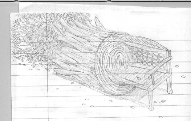 A bench I once drew.