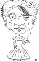 Cartoon of Marie Curie by Anneke 2003