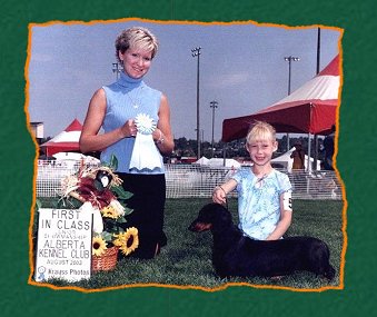 Alanna & Gretchen at AKC August 2003