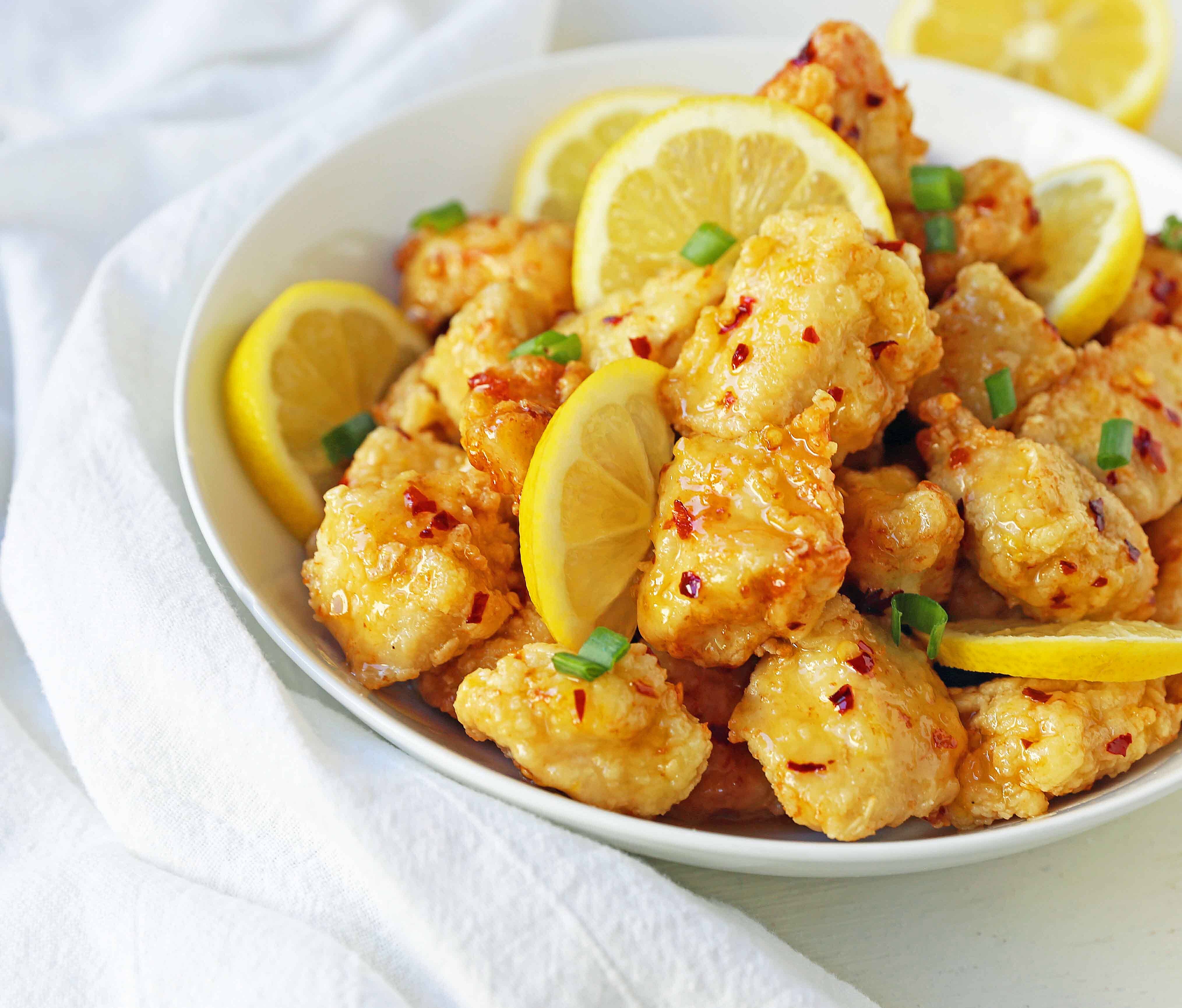 Famous Tangy Lemon Chicken.