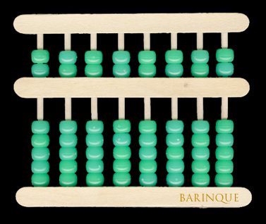Popsicle-stick abacus