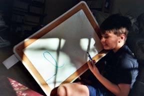 A cursive "l"