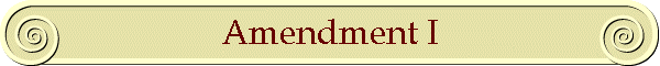 Amendment I