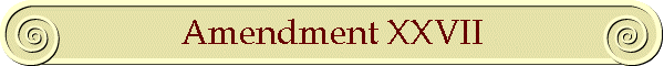 Amendment XXVII