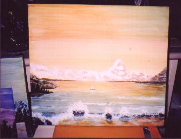 Acrylic on stretched canvas 16"x20"