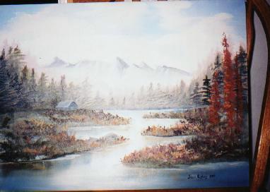 Oil on stretched canvas&nbsp; 16"x20"