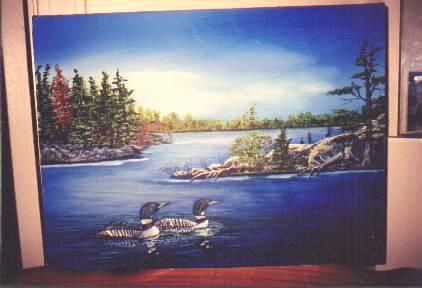 Acrylic on stretched canvas 10"x12"