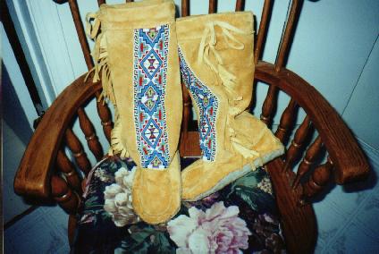 Adults Mukluks(Blue Loom Bead)