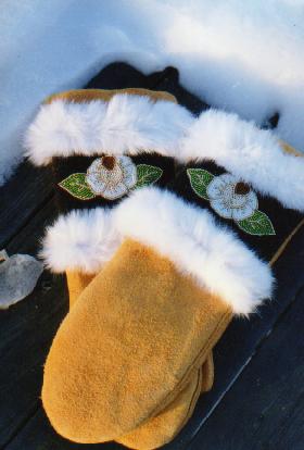 White Rose Mitts
