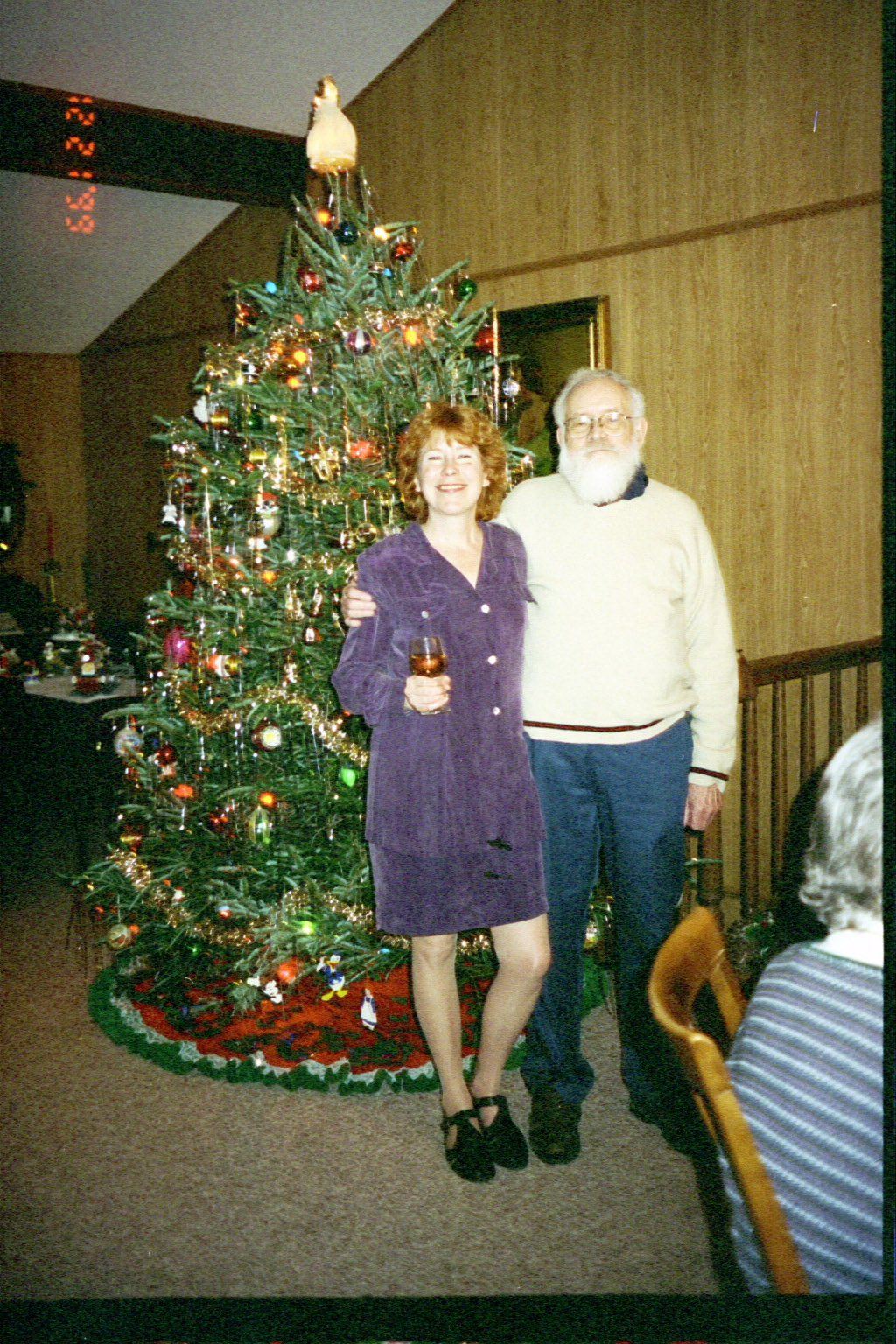Daddy and big sister, Allison