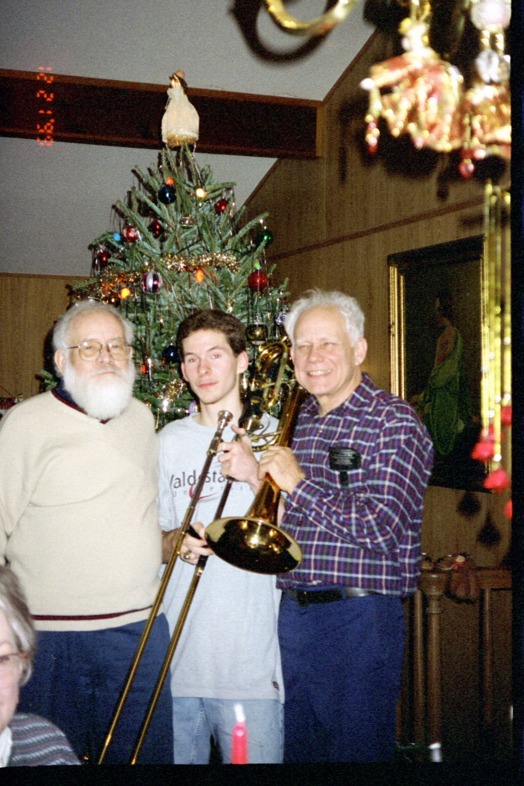 Daddy with grandson, Aaron and younger brother, Uncle Rob
