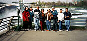 Lee's family at the Niagara Falls