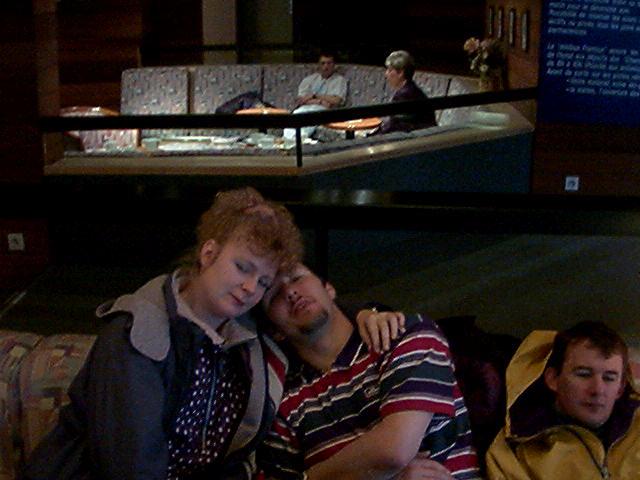 Me and Jolanda in the hotel on the Sunday