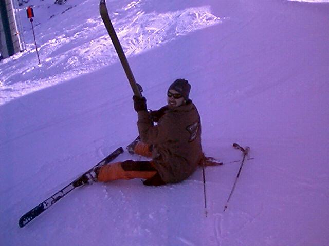 Skis + Andy (any Andy) just don't mix