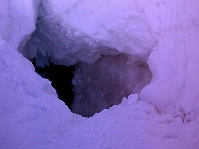 An Ice Cave at the top, it went down 10m that I could see....