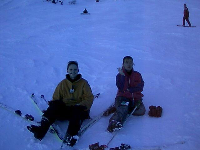 Rachel (right) gave up on Day 1, Sinead stuck it out a little longer....