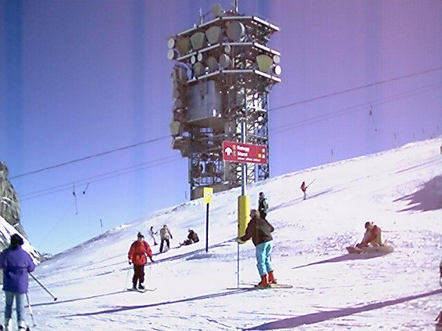 This is at the top of the Rotair and you can ski back down, I would not advise it unless you like 12-foot moguls