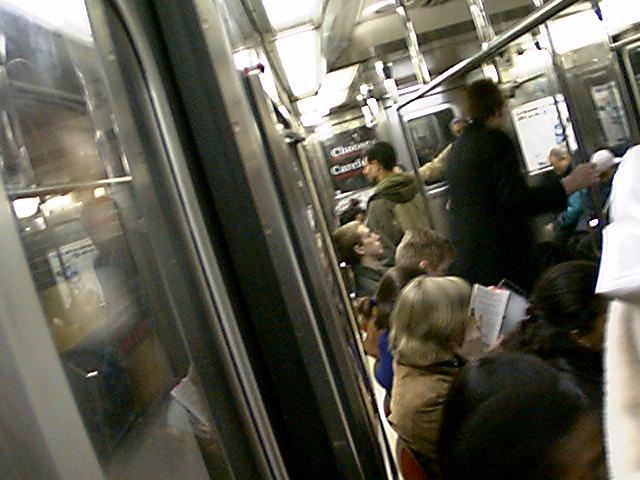 On the Subway train