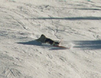 I had come down this twice with no problems but with Joey taking pictures I crashed out