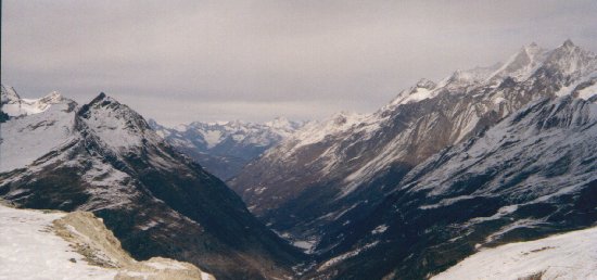 View down into the Valley
