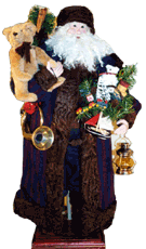 Santa in Striped Coat