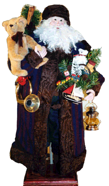 Striped Coat Santa