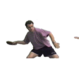 Todd Sweeris, Olympic Champion, forehand 