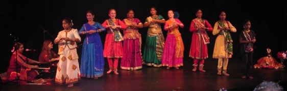 Kathak dancers.