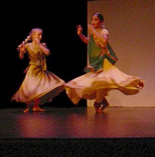 Kathak dancers.
