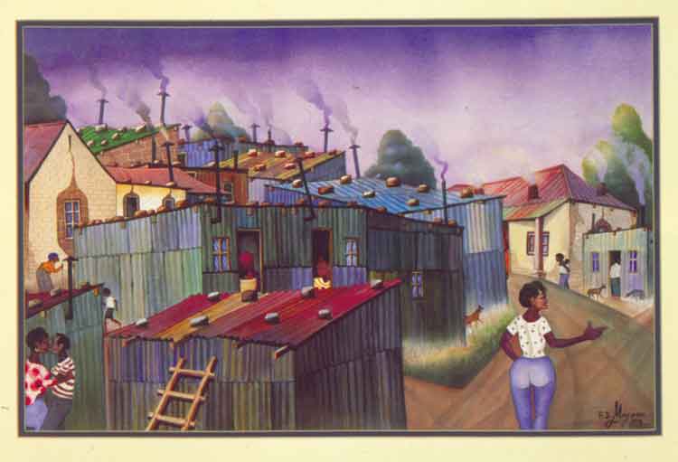 The shantytown