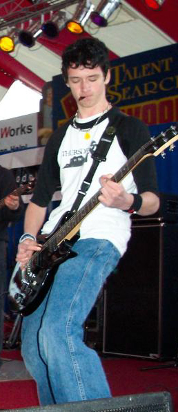 Doesn't this look cool?&nbsp; It's like he's soloing... (he probably is.)