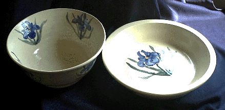 large serving bowl & pie plate