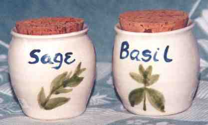 small herb jars